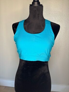lululemon athletica Teal Scoop-Neck Sports Bra Size 12